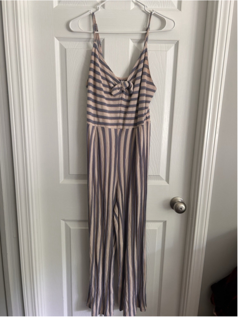 Exhiliration Women’s Jumpsuit Pink With Stripes Size S